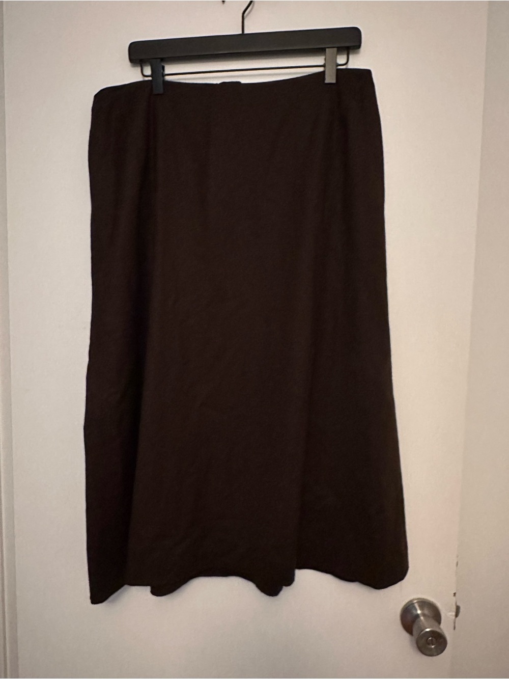 Talbots Dark Brown Wool A-Line Skirt
